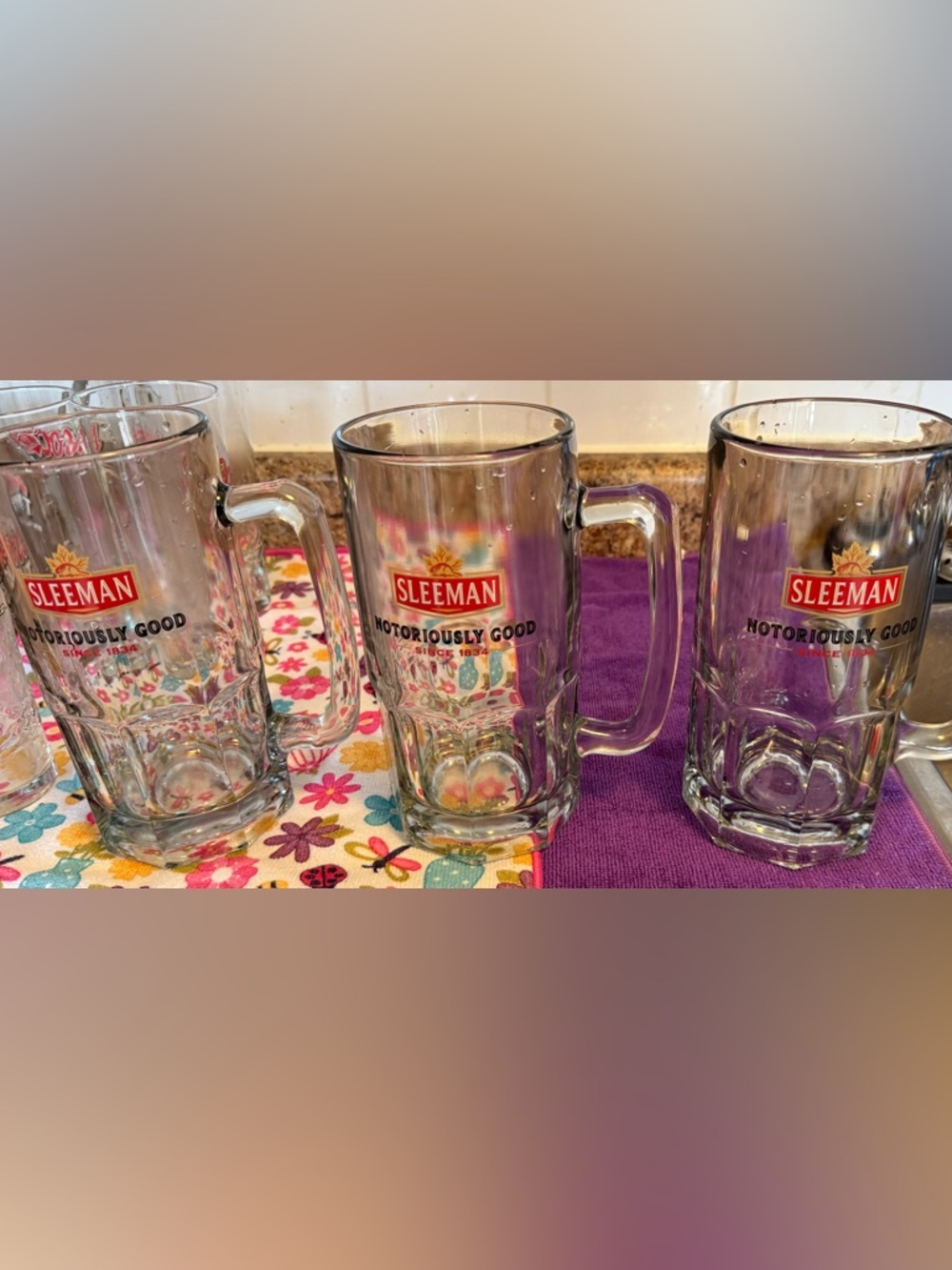 Set of 3 Sleeman Beer Steins.